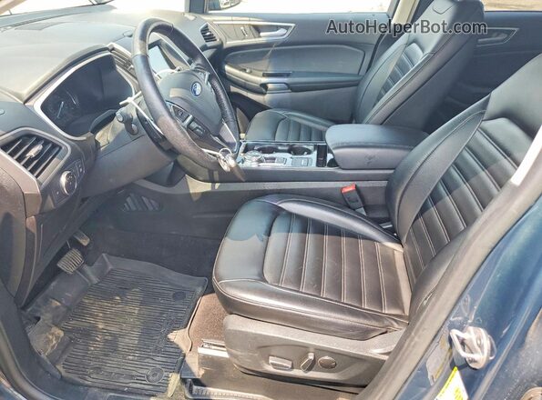 2FMPK4J96KBC71140 2019 FORD EDGE Blue Вид салону спереду