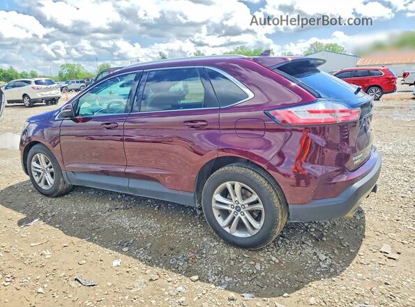 2FMPK4J96LBA94378 2020 FORD EDGE Maroon Задня ліва чверть