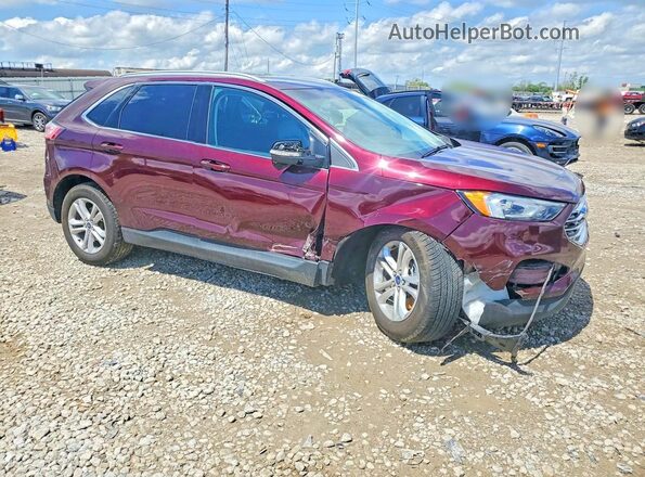 2FMPK4J96LBA94378 2020 FORD EDGE Maroon Передня права чверть
