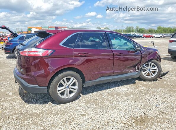 2FMPK4J96LBA94378 2020 FORD EDGE Maroon Задня права чверть