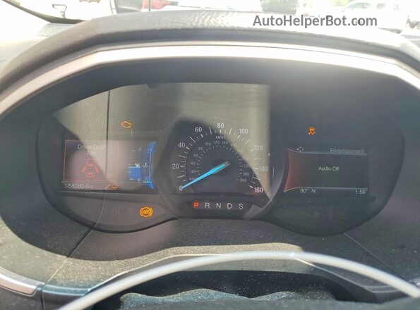 2FMPK4J96LBA94378 2020 FORD EDGE Maroon Вид щитка приладів