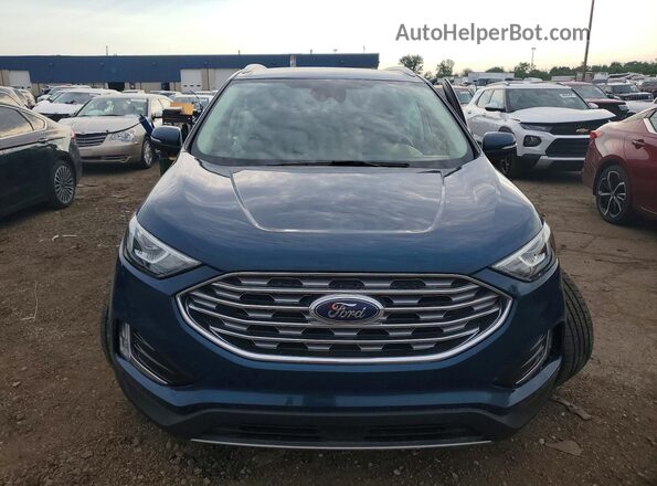 2FMPK4J96LBB39609 2020 FORD EDGE Blue Вид спереду