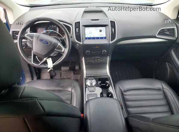 2FMPK4J96LBB39609 2020 FORD EDGE Blue Вид панелі приладів