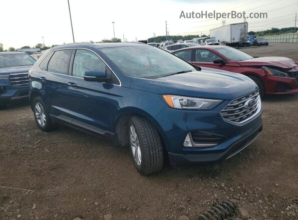 2FMPK4J96LBB39609 2020 FORD EDGE Blue Передня права чверть