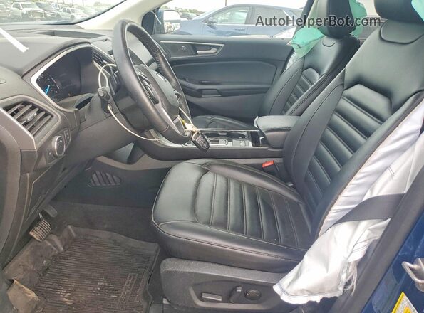 2FMPK4J96LBB39609 2020 FORD EDGE Blue Вид салону спереду