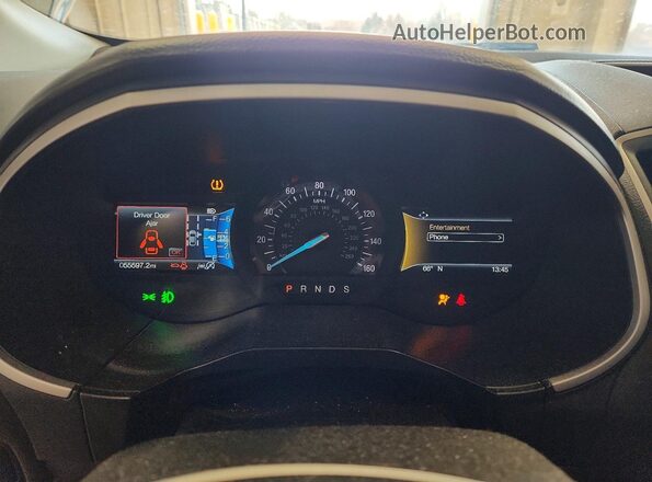 2FMPK4J96LBB64672 2020 FORD EDGE Gray Instrument cluster view