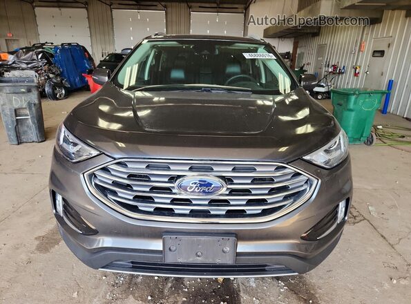 2FMPK4J96LBB64672 2020 FORD EDGE Gray Front view