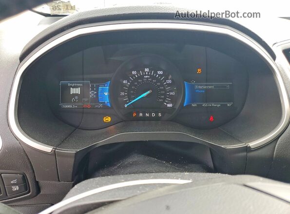 2FMPK4J96MBA63696 2021 FORD EDGE White Вид щитка приладів
