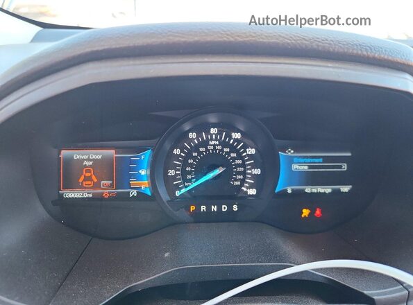 2FMPK4J96RBA18698 2024 FORD EDGE Gray ხელსაწყოთა პანელის ხედი