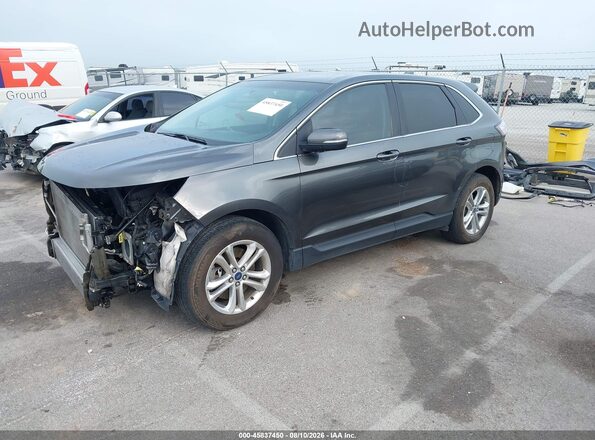 2FMPK4J97GBC08717 2016 FORD EDGE Gray Przód lewy