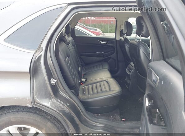 2FMPK4J97GBC08717 2016 FORD EDGE Gray Widok naklejki z numerem VIN