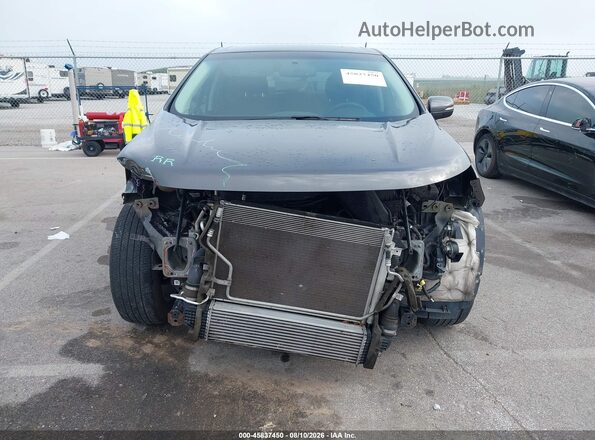 2FMPK4J97GBC08717 2016 FORD EDGE Gray Widok wnętrza z tyłu