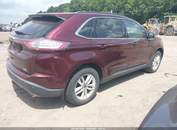 2FMPK4J97HBB08036 2017 FORD EDGE Burgundy Задня права чверть