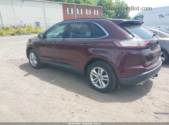2FMPK4J97HBB08036 2017 FORD EDGE Burgundy Задня ліва чверть