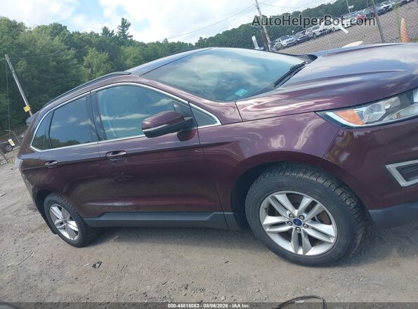 2FMPK4J97HBB08036 2017 FORD EDGE Burgundy Вид задньої частини салону
