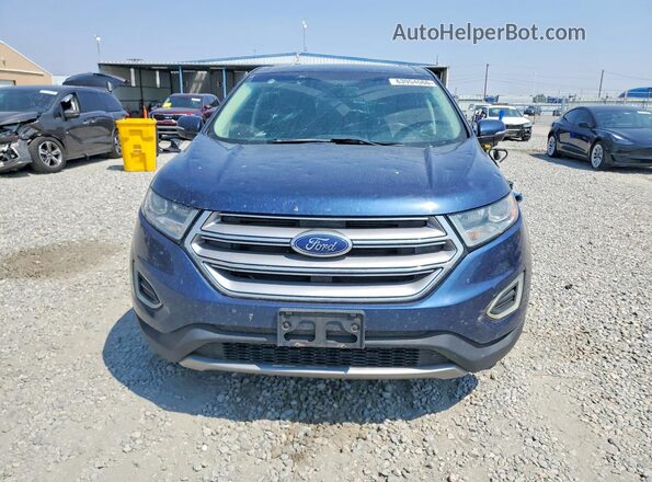 2FMPK4J97HBB43286 2017 FORD EDGE Синий Вид спереди