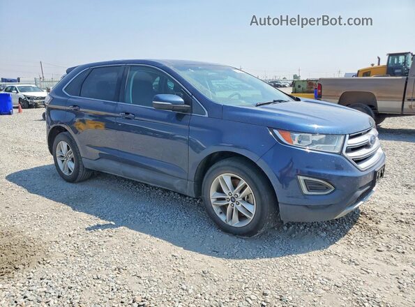 2FMPK4J97HBB43286 2017 FORD EDGE Синий Передняя правая четверть