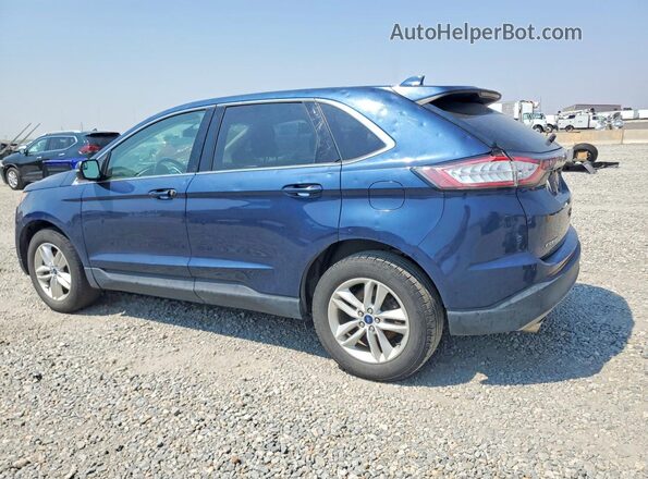 2FMPK4J97HBB43286 2017 FORD EDGE Синий Задняя левая четверть