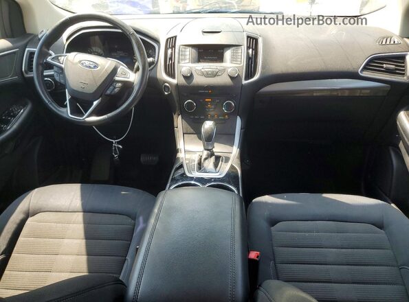 2FMPK4J97HBB43286 2017 FORD EDGE Синий Вид панели приборов
