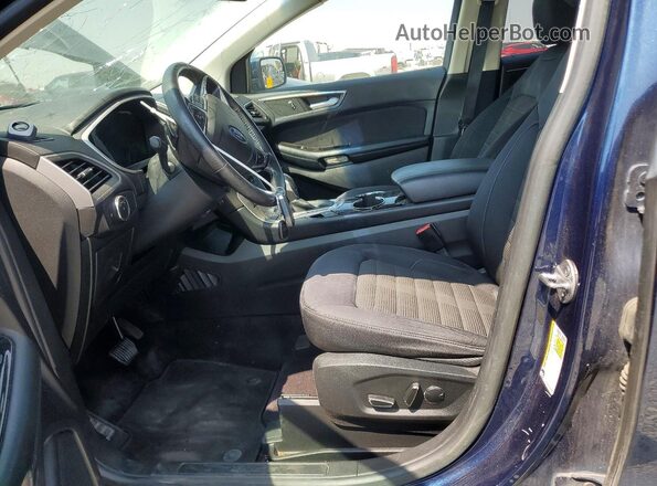 2FMPK4J97HBB43286 2017 FORD EDGE Синий Вид салона спереди