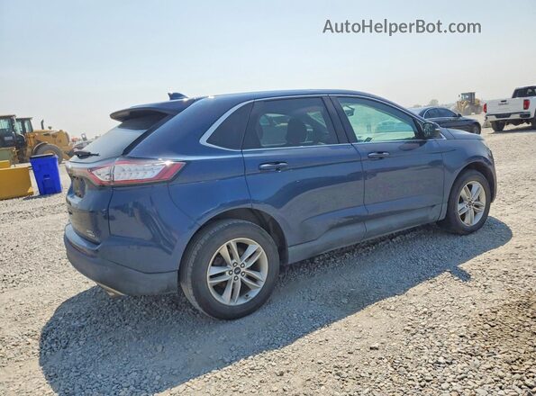 2FMPK4J97HBB43286 2017 FORD EDGE Синий Задняя правая четверть