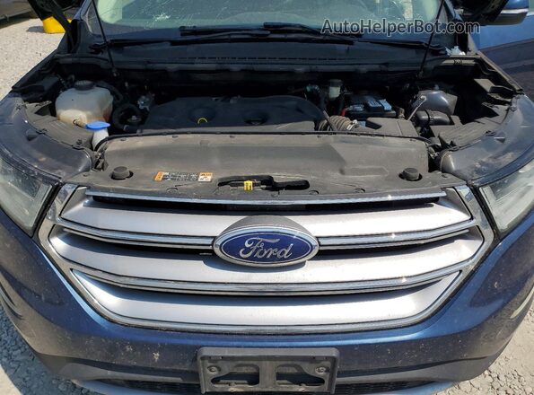 2FMPK4J97HBB43286 2017 FORD EDGE Синий Вид подкапотного пространства