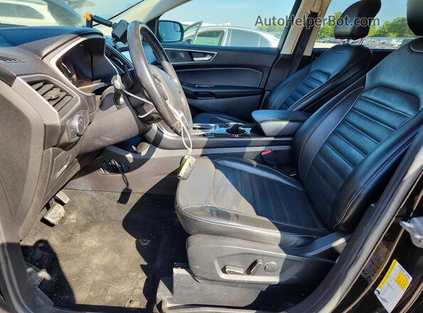 2FMPK4J97HBC42495 2017 FORD EDGE Black Vista interior delantera