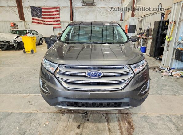 2FMPK4J97HBC48524 2017 FORD EDGE Gray წინა ხედი