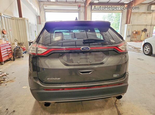2FMPK4J97HBC48524 2017 FORD EDGE Gray უკანა ხედი