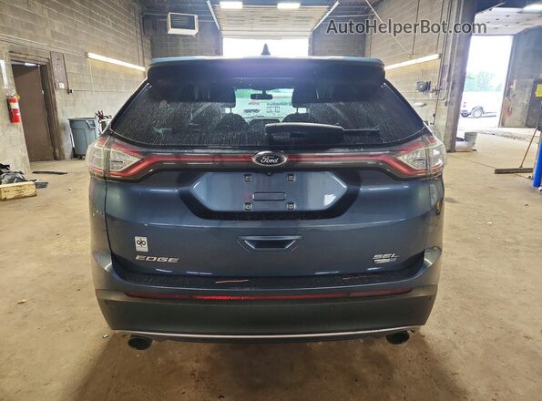 2FMPK4J97JBB85396 2018 FORD EDGE Blue უკანა ხედი