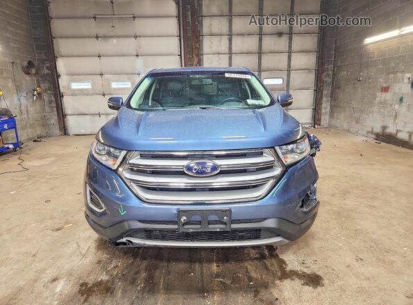 2FMPK4J97JBB85396 2018 FORD EDGE Blue წინა ხედი