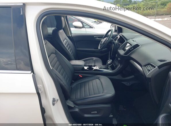 2FMPK4J97JBC25668 2018 FORD EDGE White წინა სალონის ხედი
