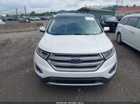 2FMPK4J97JBC25668 2018 FORD EDGE White ხელსაწყოთა პანელის ხედი