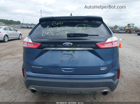2FMPK4J97KBB03586 2019 FORD EDGE Blue 