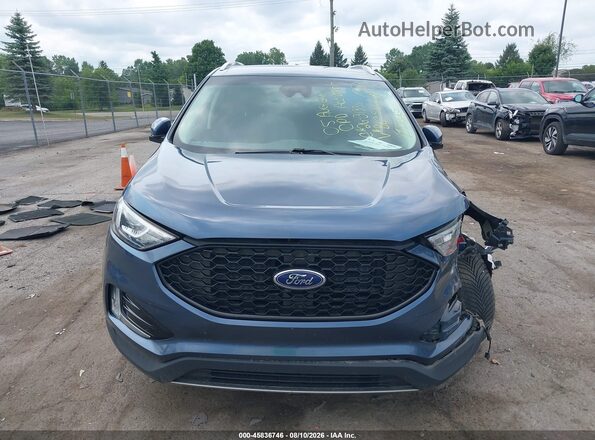 2FMPK4J97KBB03586 2019 FORD EDGE Blue Սարքավորումների վահանակի տեսք