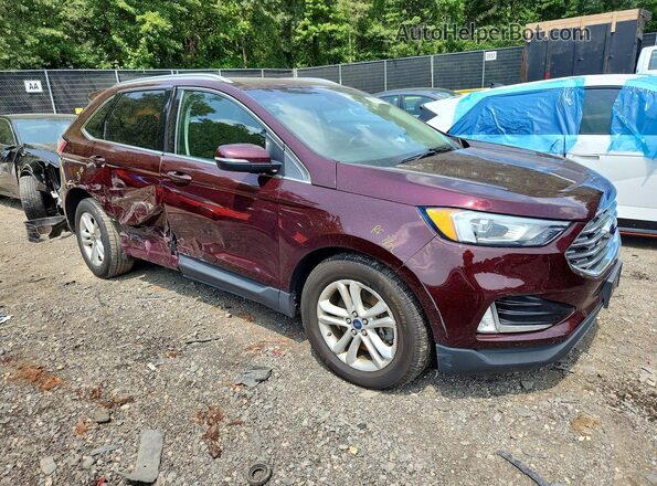 2FMPK4J97KBB08416 2019 FORD EDGE Burgundy წინა მარჯვენა