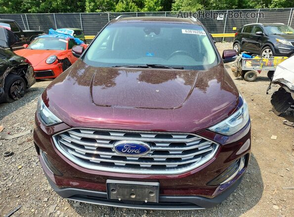 2FMPK4J97KBB08416 2019 FORD EDGE Burgundy წინა ხედი