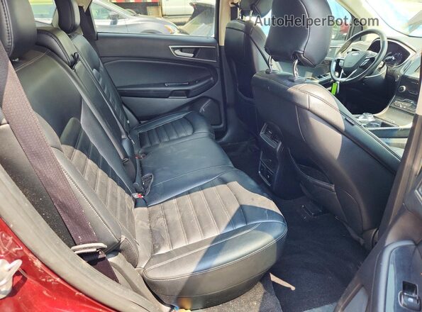 2FMPK4J97KBB08416 2019 FORD EDGE Burgundy უკანა სალონის ხედი