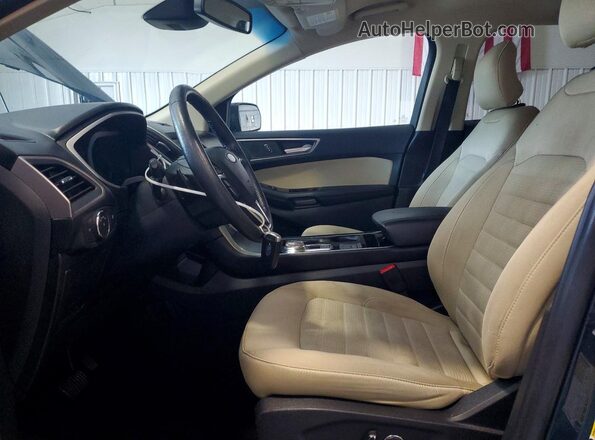 2FMPK4J97KBB70768 2019 FORD EDGE Teal Widok wnętrza z przodu