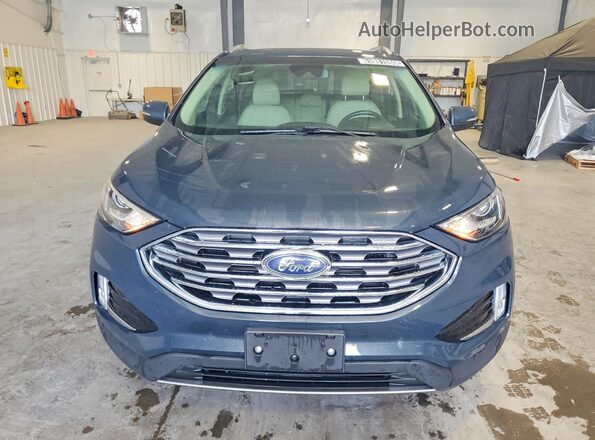 2FMPK4J97KBB70768 2019 FORD EDGE Teal Widok z przodu