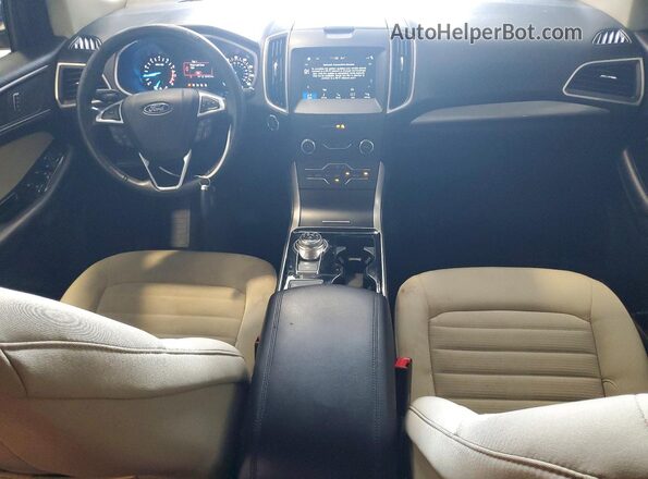 2FMPK4J97KBB70768 2019 FORD EDGE Teal Widok deski rozdzielczej