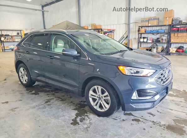 2FMPK4J97KBB70768 2019 FORD EDGE Teal Przód prawy