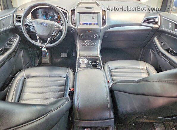 2FMPK4J97LBA44606 2020 FORD EDGE Синий Вид панели приборов