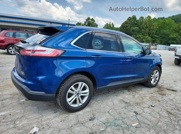 2FMPK4J97LBA44606 2020 FORD EDGE Синий Задняя правая четверть