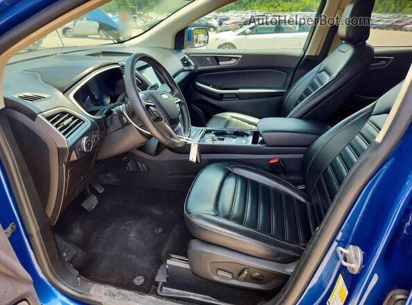 2FMPK4J97LBA44606 2020 FORD EDGE Синий Вид салона спереди