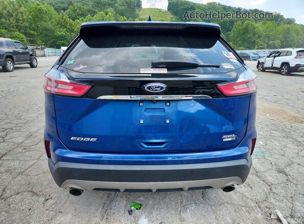 2FMPK4J97LBA44606 2020 FORD EDGE Синий Вид сзади