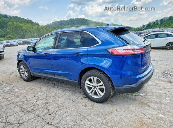 2FMPK4J97LBA44606 2020 FORD EDGE Синий Задняя левая четверть