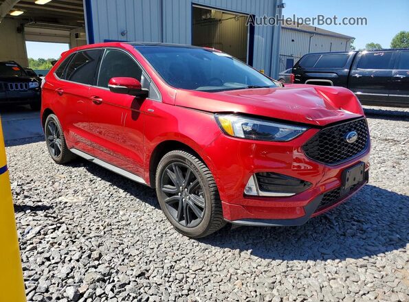 2FMPK4J97LBB23094 2020 FORD EDGE Red Delantero derecho