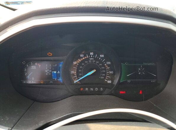 2FMPK4J97LBB48335 2020 FORD EDGE Charcoal Instrument cluster view