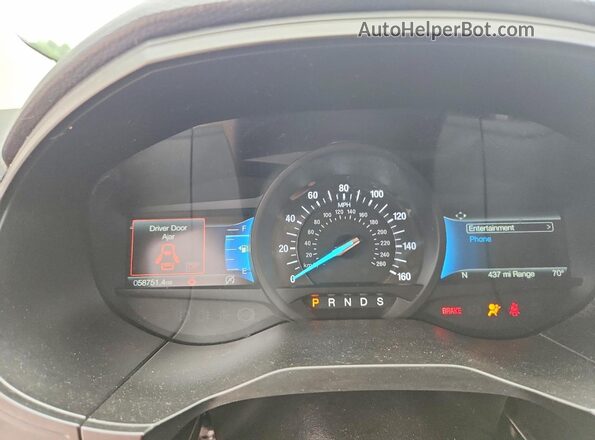 2FMPK4J97NBA35889 2022 FORD EDGE Black ხელსაწყოთა პანელის ხედი